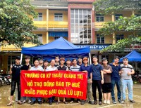 TRƯỜNG CAO ĐẲNG KỸ THUẬT QUẢNG TRỊ CHUNG TAY HỖ TRỢ ĐỒNG BÀO VÙNG BÃO LŨ